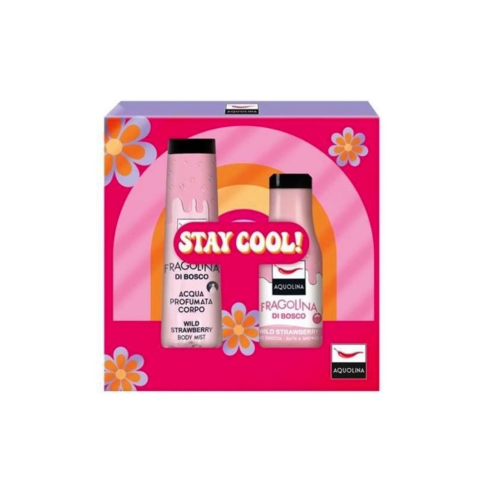 Aquolina Stay Cool Fragolina Di Bosco Acqua Profumata 150 ml + Bagnodoccia 250 ml Cofanetto 