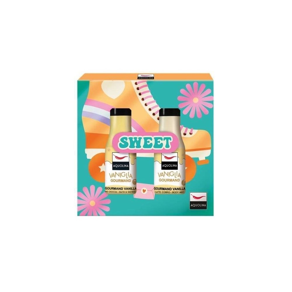 Aquolina Sweet Vaniglia Gourmand Bagno Doccia 125 ml + Latte Corpo 125 ml Cofanetto 