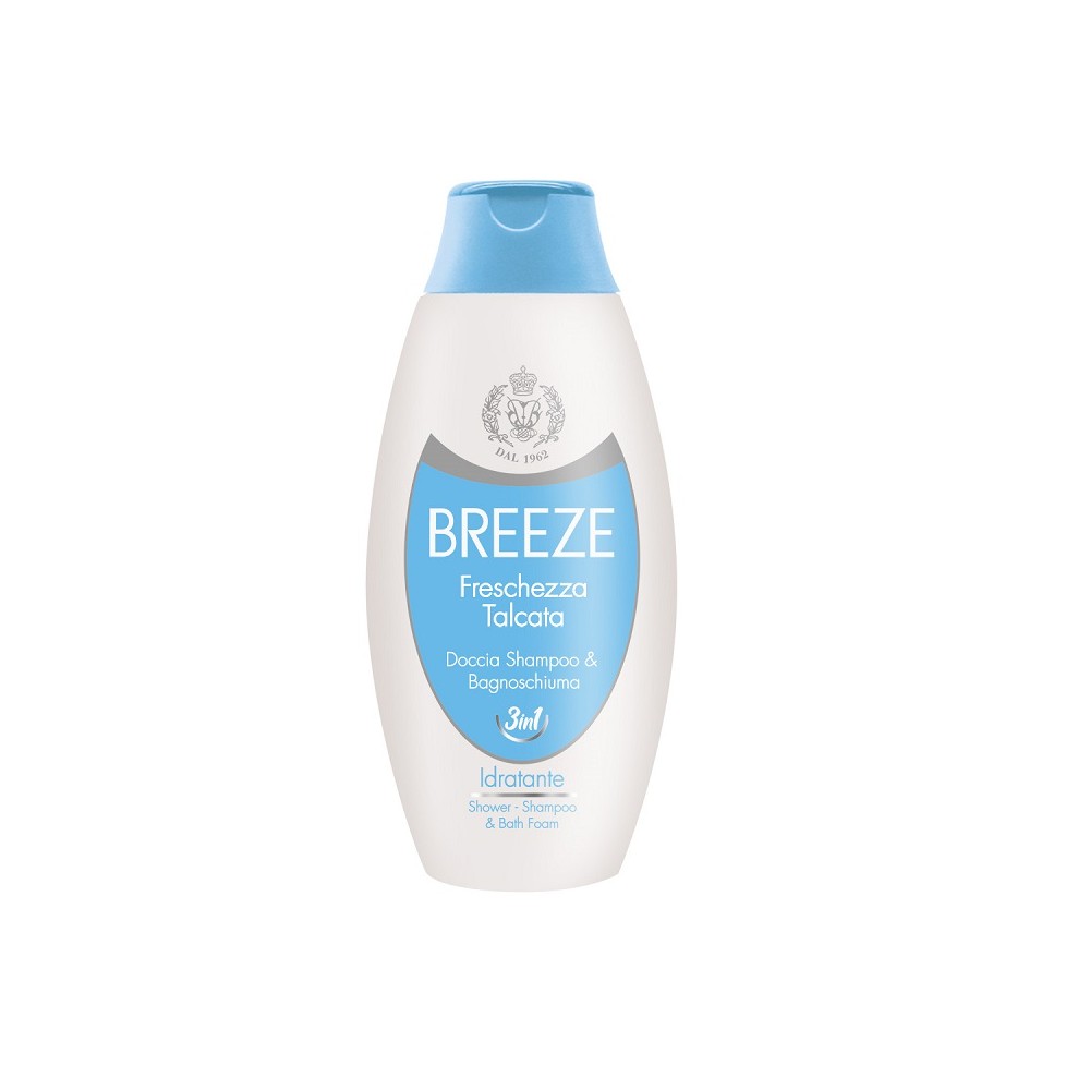 Breeze Freschezza Talcata Bagno Doccia Shampoo Idratante 400 ml 