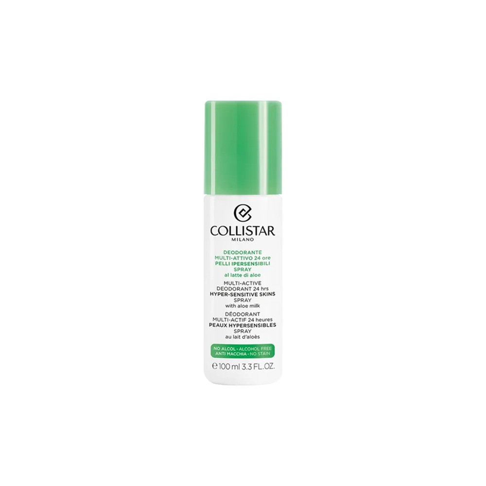 Collistar Deodorante Multi-Attivo Pelli Ipersensibili 24 Ore Spray Al Latte Di Aloe 100ML 