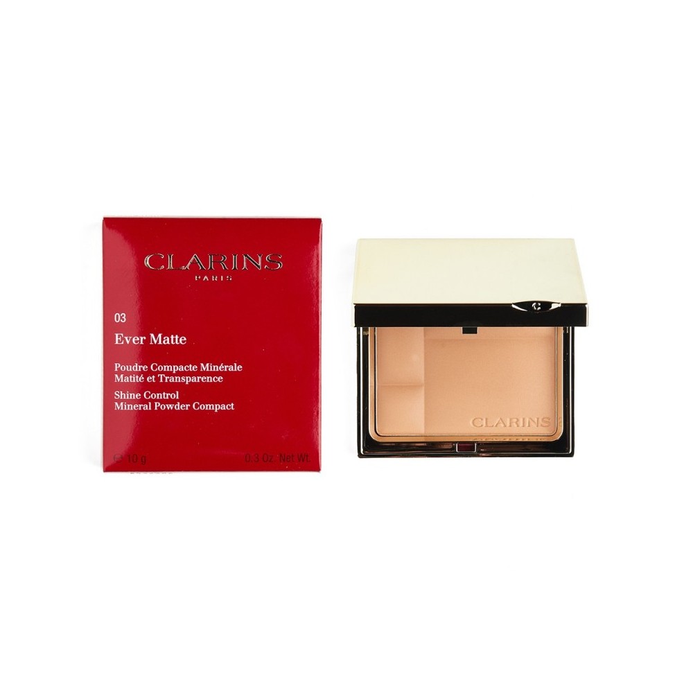Clarins Ever Matte Mineral Powder Compact - 03 Trasparent Warm 
