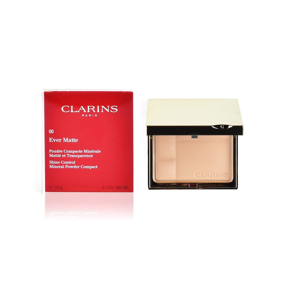 Clarins Ever Matte Mineral Powder Compact - 00 Trasparent Opal 