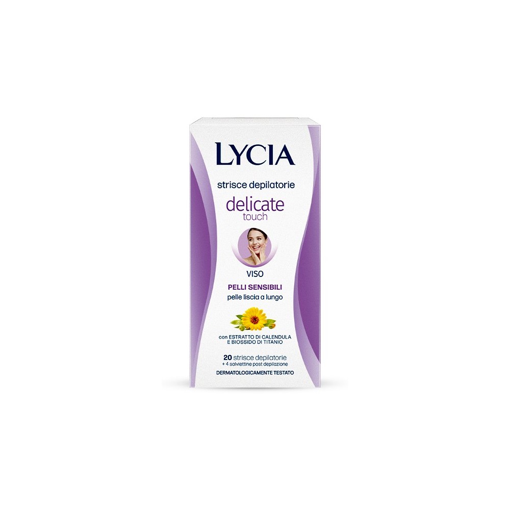 Lycia Delicate Touch Strisce Depilatorie Per Il Viso 20 Strisce 