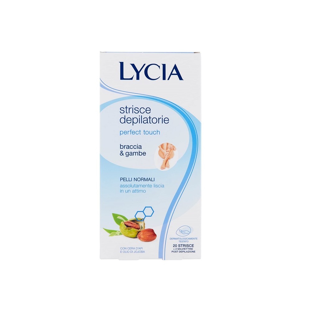Lycia Perfect Touch Strisce Depilatorie Gambe E Braccia Per Pelli Normali 20 Strisce 