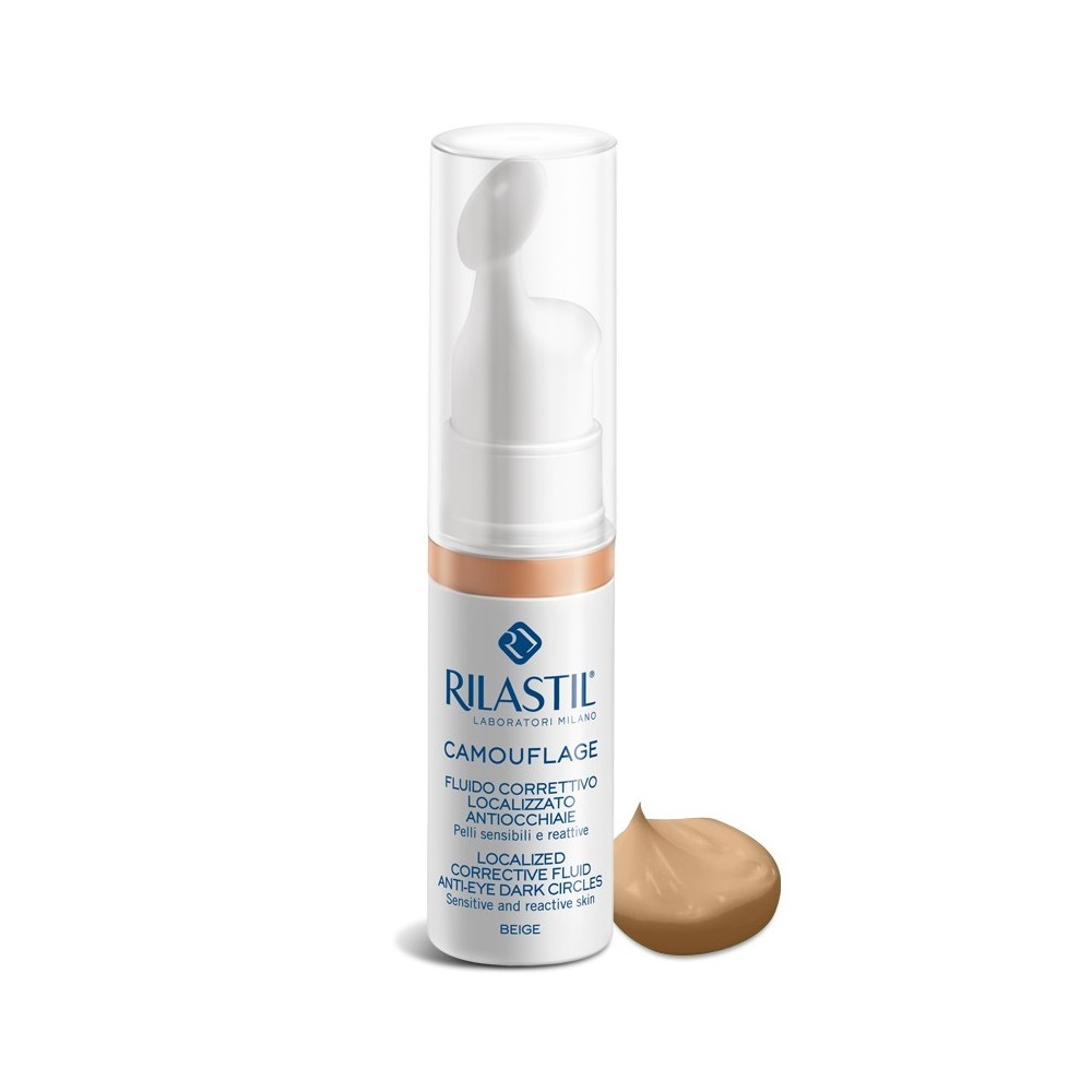Rilastil Cosmetic Camouflage Fluido Correttivo Localizzato Antiocchiaie Beige 5 ml 