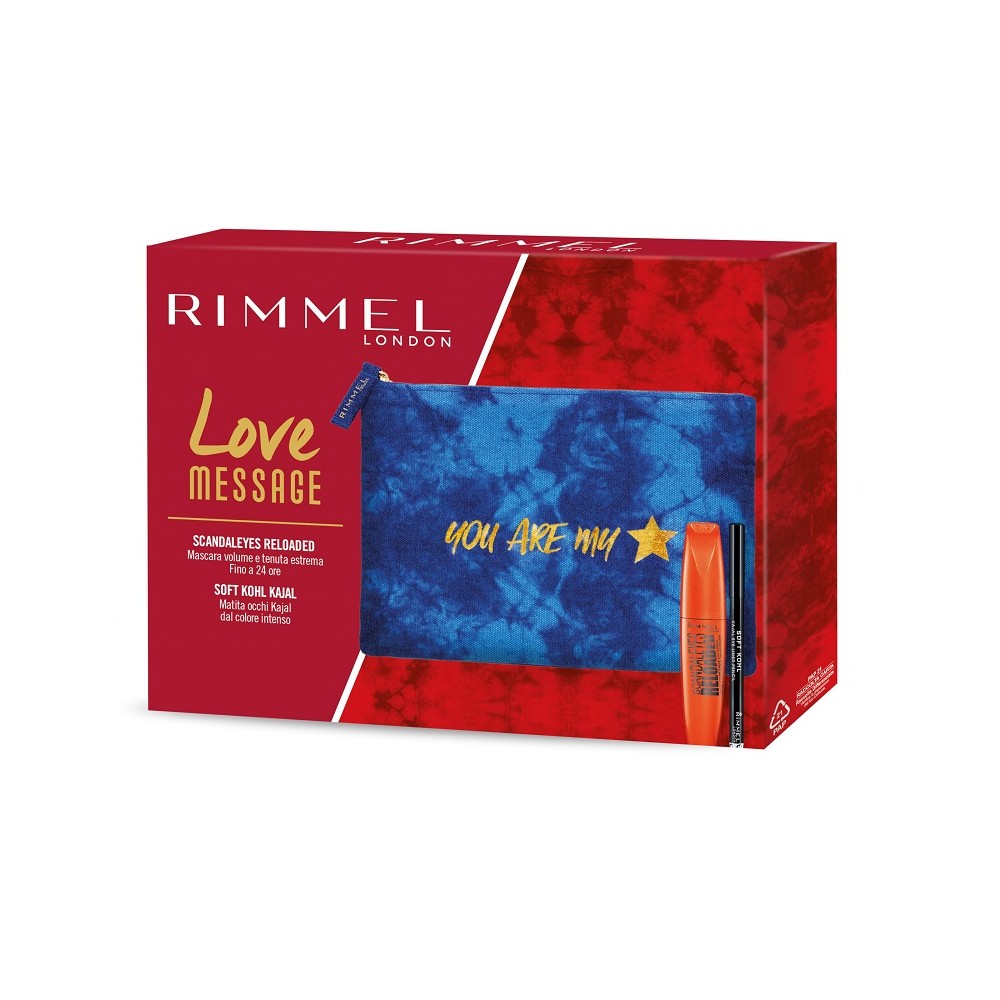 Rimmel Love Message Eyes Kit Scandaleyes Reloaded Mascara + Soft Kohl Kajal 