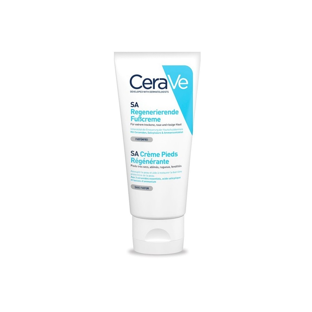 CeraVe SA - Crema Piedi Rigenerante Per Pelle Secca, Ruvida E Screpolata 88 ml 
