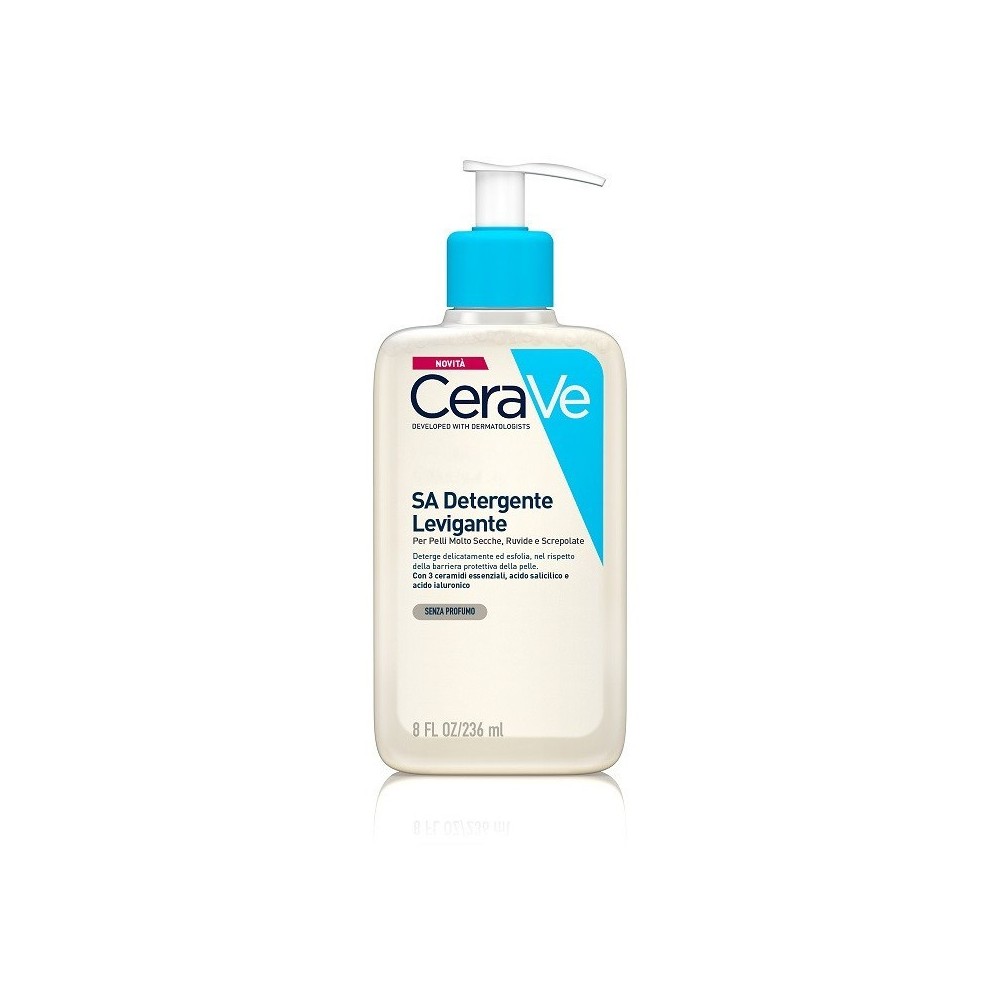 CeraVe SA - Detergente Levigante Per Pelli Secche, Ruvide e Screpolate 236 ml 