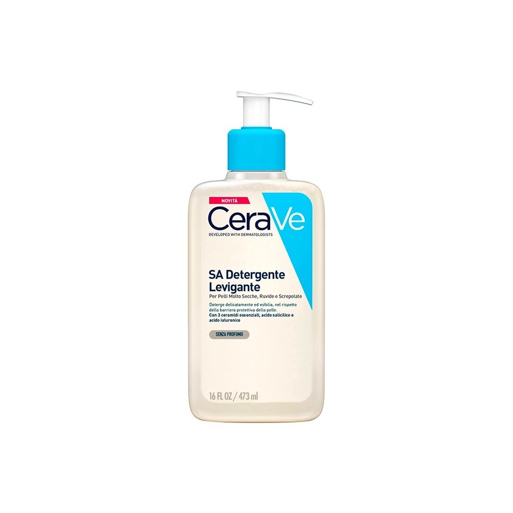 CeraVe SA - Detergente Levigante Per Pelli Secche, Ruvide e Screpolate 473 ml 