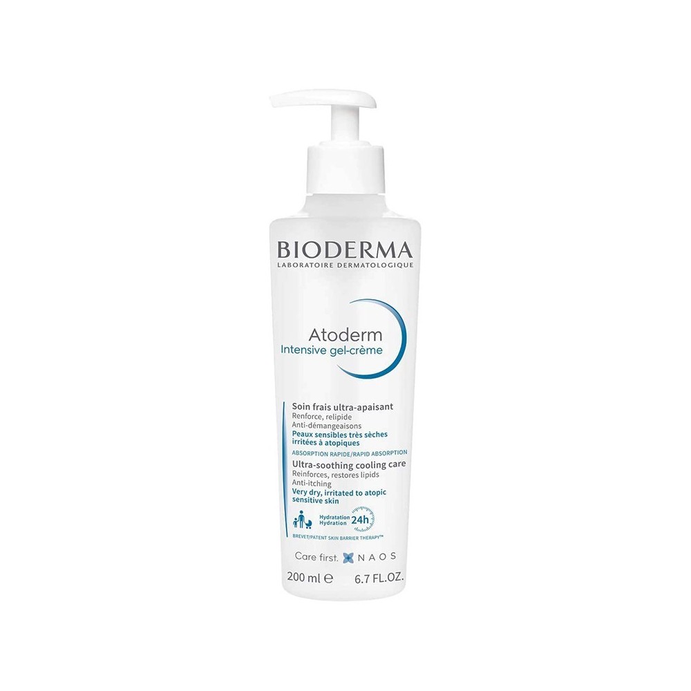 Bioderma Atoderm Intensive Gel-Crème Trattamento Antiprurito Per Pelle Secca E Atopica 200 ml 