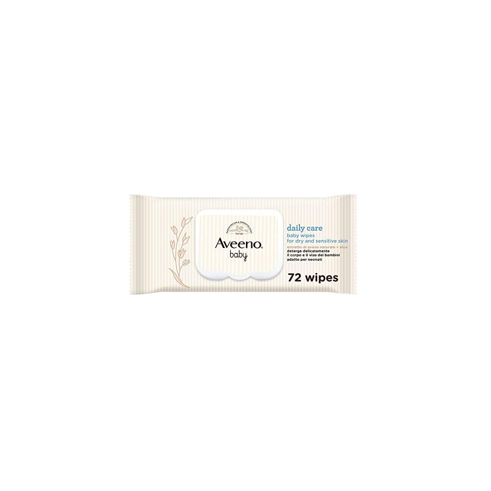 Aveeno Baby Daily Care Salviettine Delicate Corpo E Viso 72 pz 