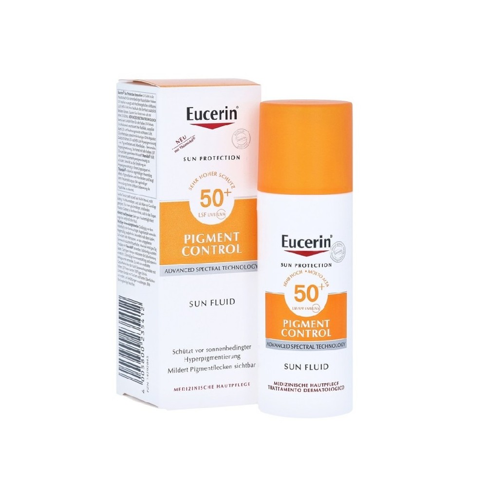 Eucerin Pigment Control Sun Fluid SPF50+ Protezione Solare Viso Anti-Macchie 50 ml 