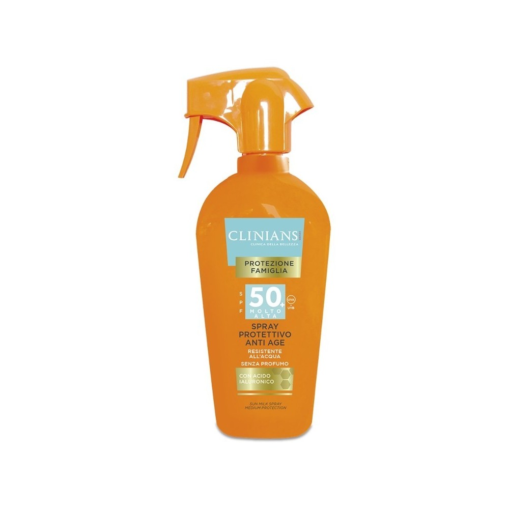 Clinians Protezione Famiglia SPF50+ Spray Protettivo Anti-Age 250 ml 