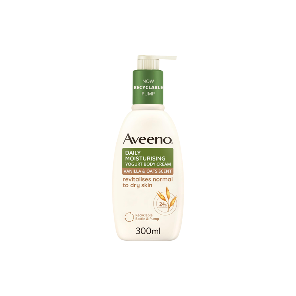 Aveeno Daily Moisturising Crema Corpo Allo Yogurt Al Profumo Di Vaniglia E Avena 300 ml 