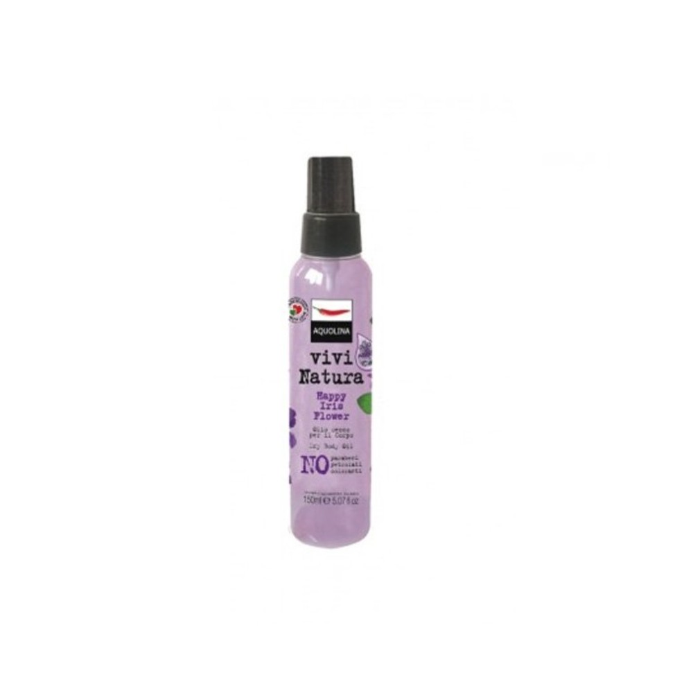 Aquolina Vivi Natura Happy Iris Flower Olio Secco Per Il Corpo 150 ml 