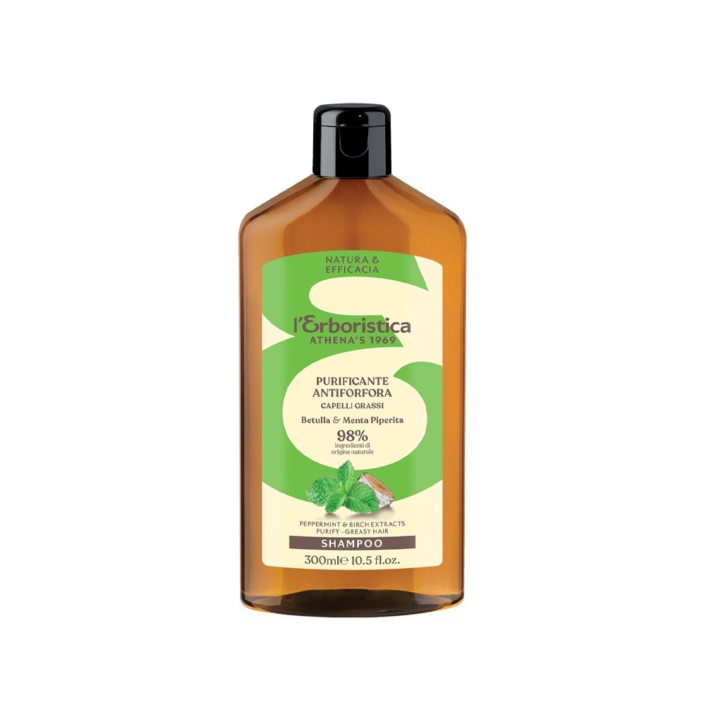 Athena's L'Erboristica Shampoo Purificante Betulla e Menta Piperita 300ML 
