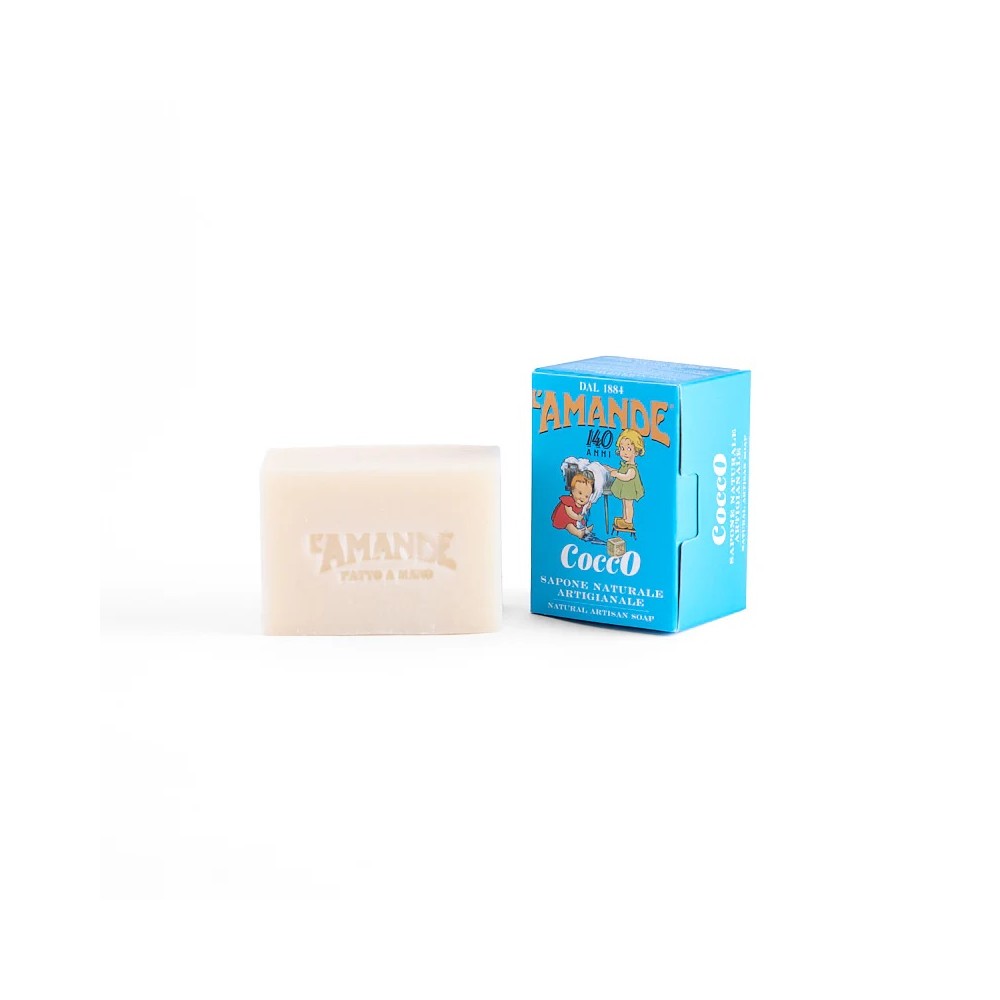 L'Amande Sapone Naturale Artigianale Cocco 150 gr 