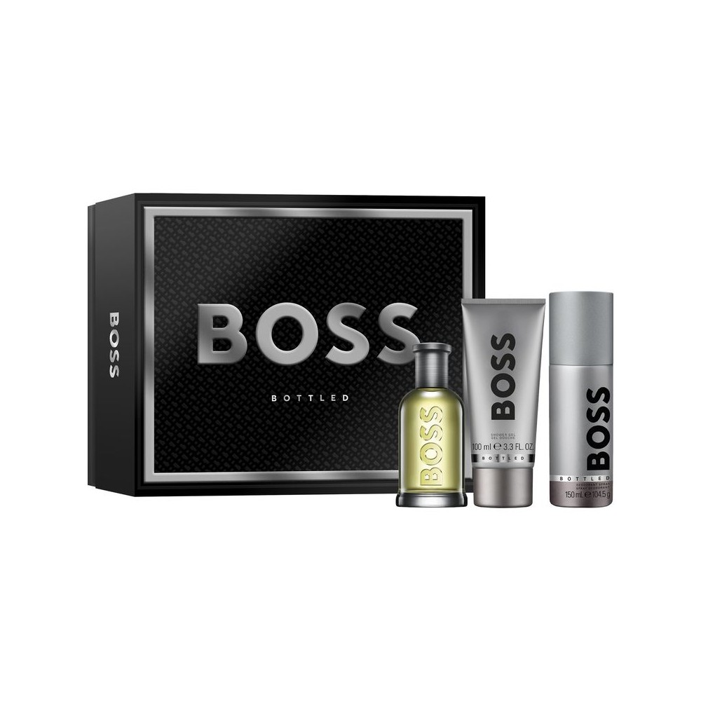 Hugo Boss Boss Bottled Eau De Toilette 100 ml + Deo Spray + Gel Doccia Cofanetto 