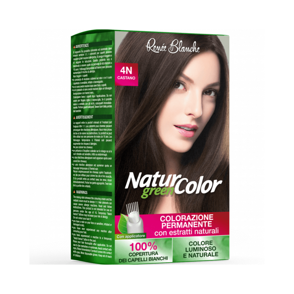 Renee Blanche Natur Color Green Colorazione Permanente Naturale - 4N Castano 