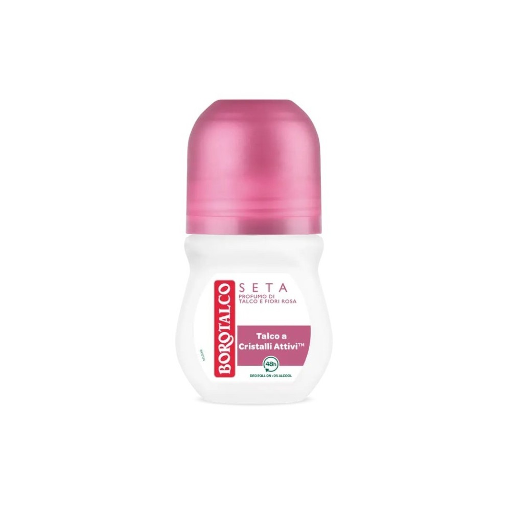 Borotalco Seta Deo Roll-On Talco E Fiori Rosa 50 ml 