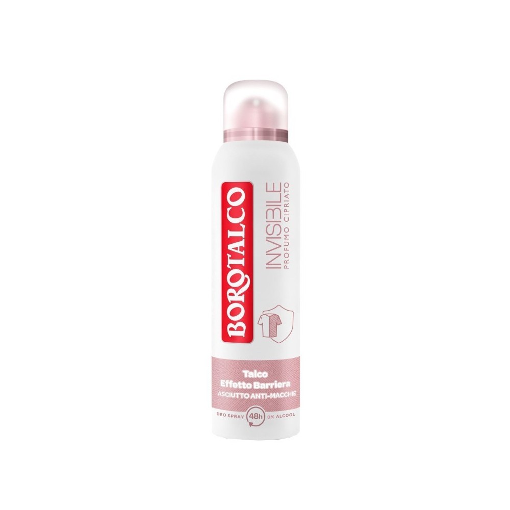 Borotalco Invisibile Profumo Cipriato Deo Spray Effetto Barriera 150 ml Barriera 150 ml 