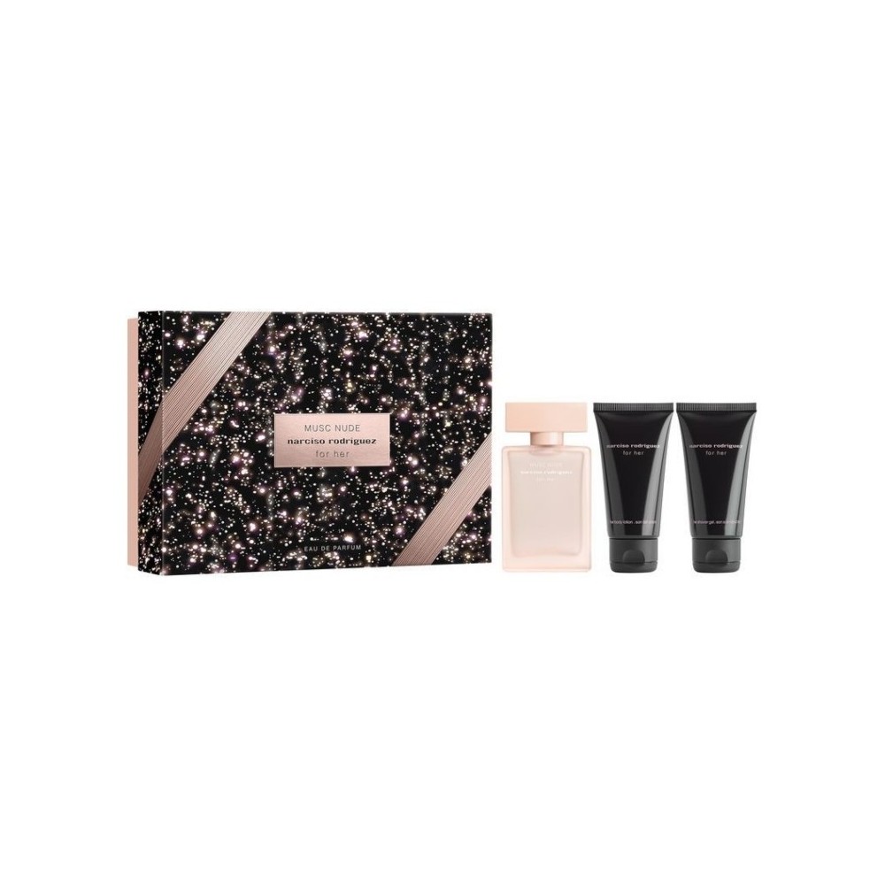 Narciso Rodriguez For Her Musc Nude Eau De Parfum 50 ml + Body Lotion + Shower Gel Cofanetto 