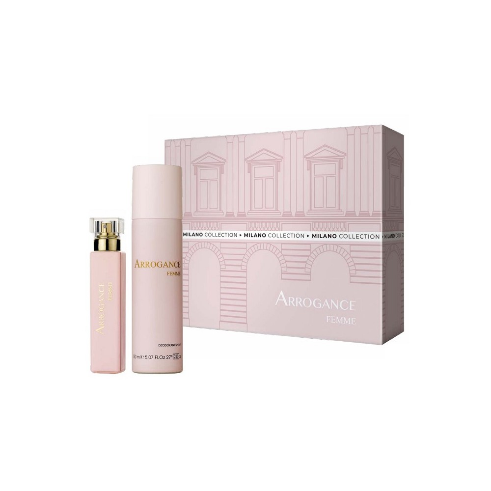 Arrogance Femme Eau De Toilette 30 ml + Deo Spray Cofanetto 