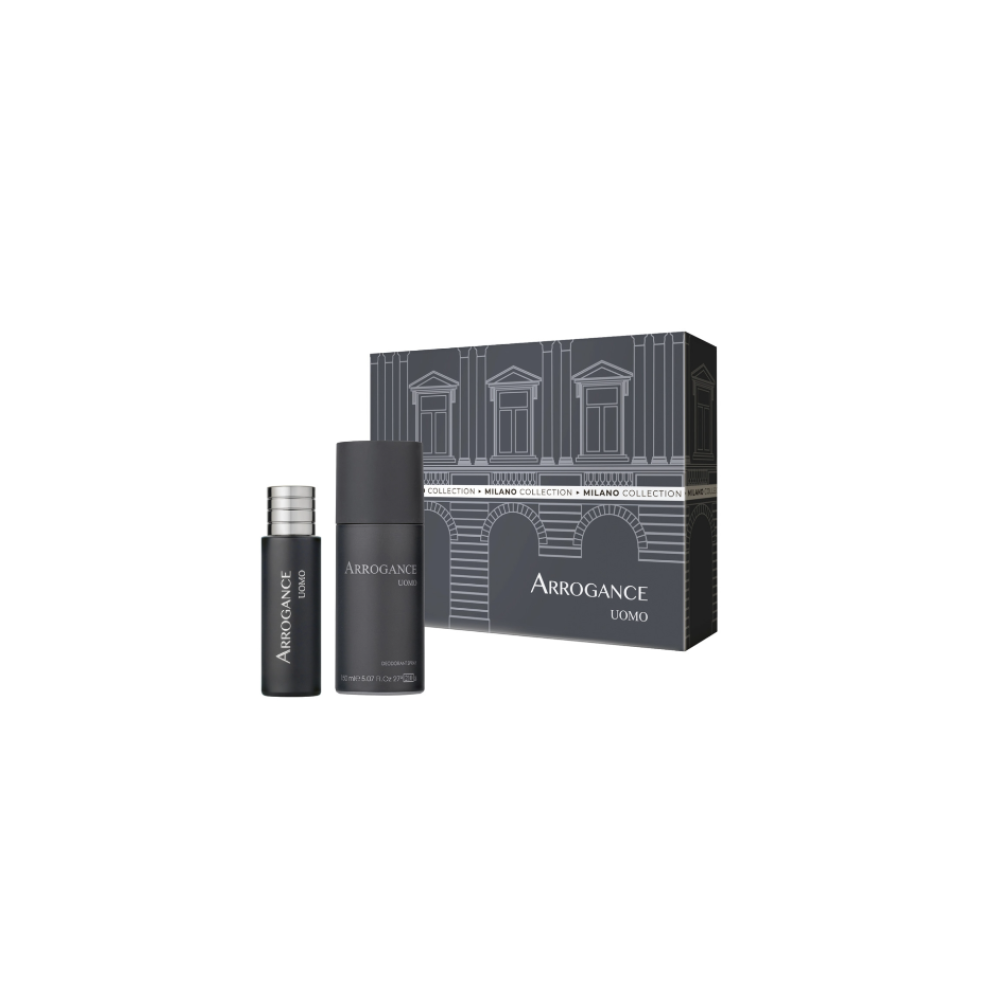Arrogance Uomo Eau De Toilette 30 ml + Deo Spray Cofanetto 