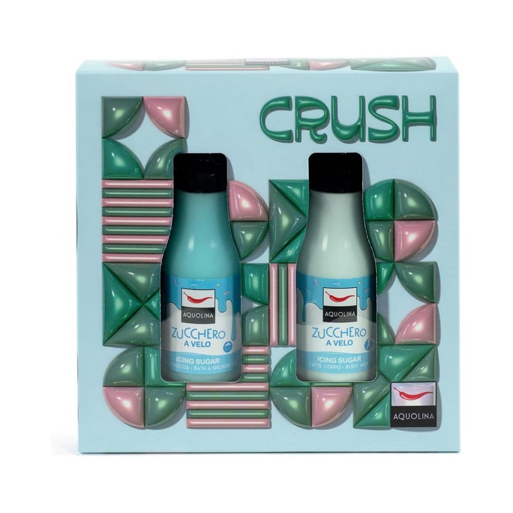 Aquolina Crush Zucchero A Velo + Bagno Doccia + Latte Corpo Cofanetto 