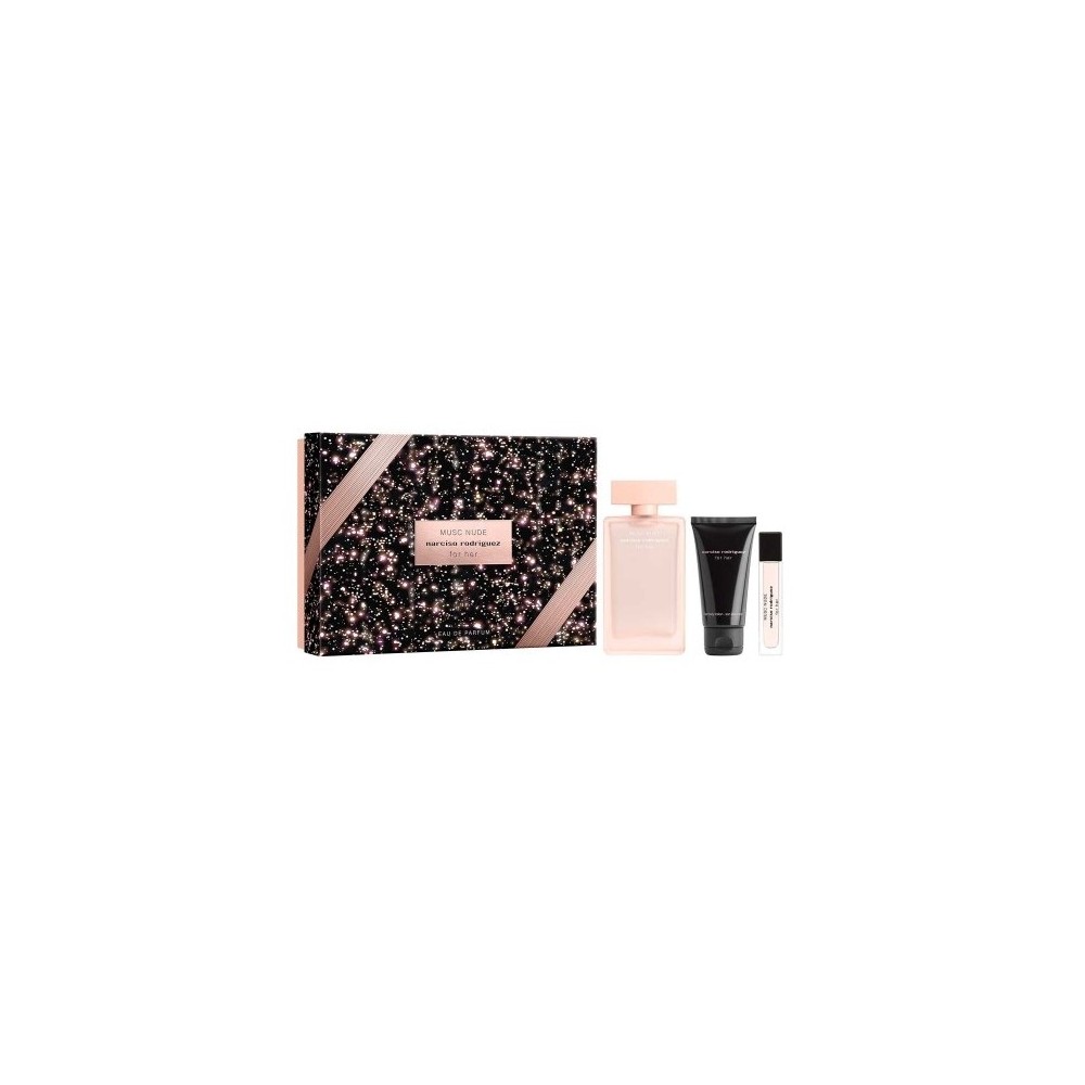 Narciso Rodriguez For Her Musc Nude Eau De Parfum 100 ml + 10 ml + Body Lotion 50 ml Cofanetto 