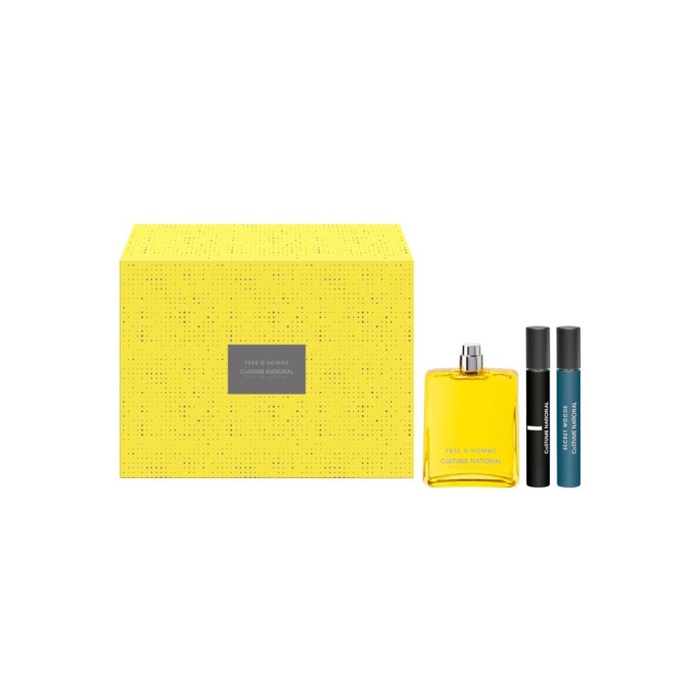 Costume National Free D'Homme Eau De Parfum 100 ml + I EdP 7,5 ml + Secret Woods EdP 7,5 ml Cofanetto 
