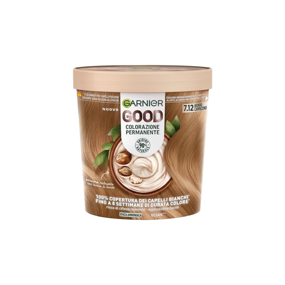 Garnier Good Colorazione Permanente Senza Ammoniaca -  7.12 Biondo Cappuccino 