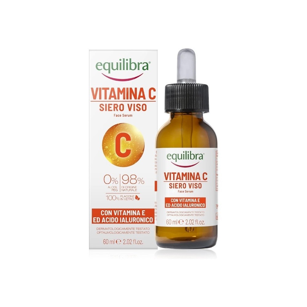 Equilibra Vitamina C Siero Viso Con Vitamina E Ed Acido Ialuronico 60 ml 