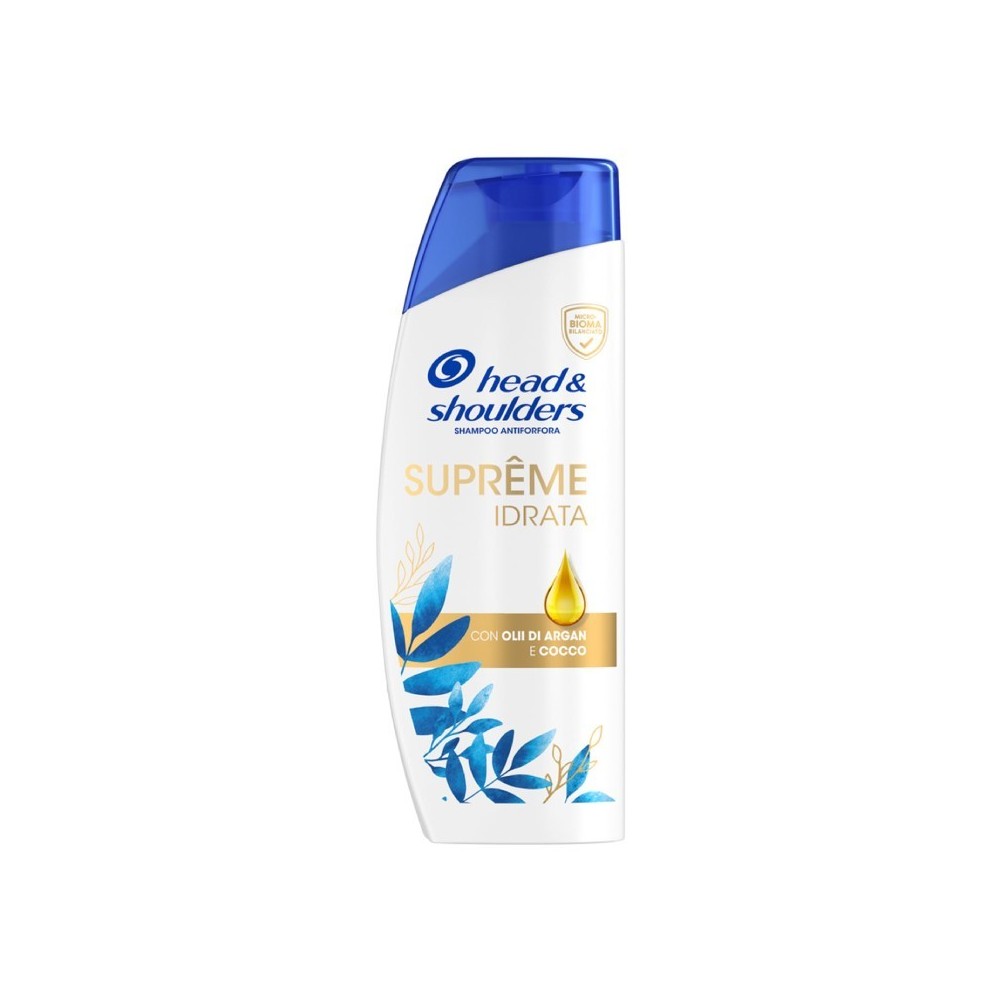 Head & Shoulders Shampoo Antiforfora Supreme Idrata Con Olii di Argan E Cocco 250 ml 