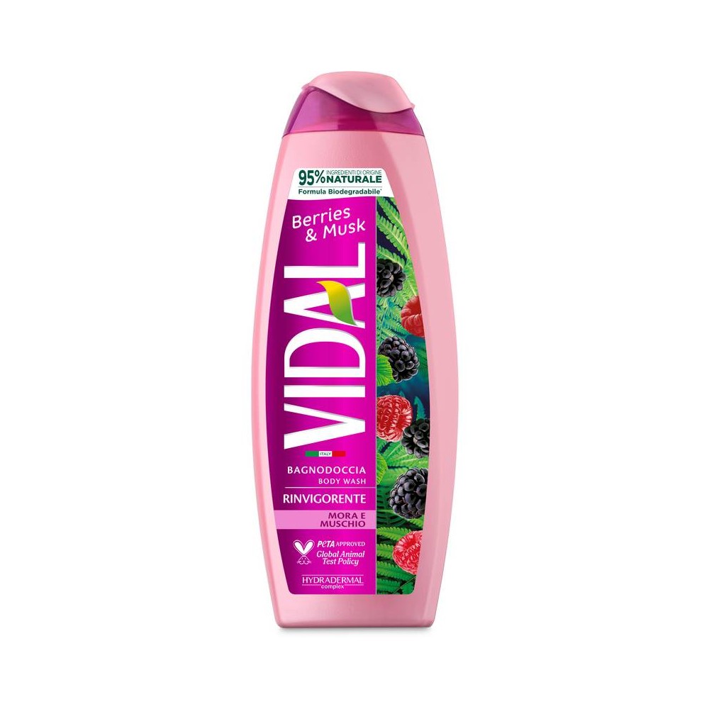 Vidal Berries & Musk Bagnoschiuma 500 Ml 