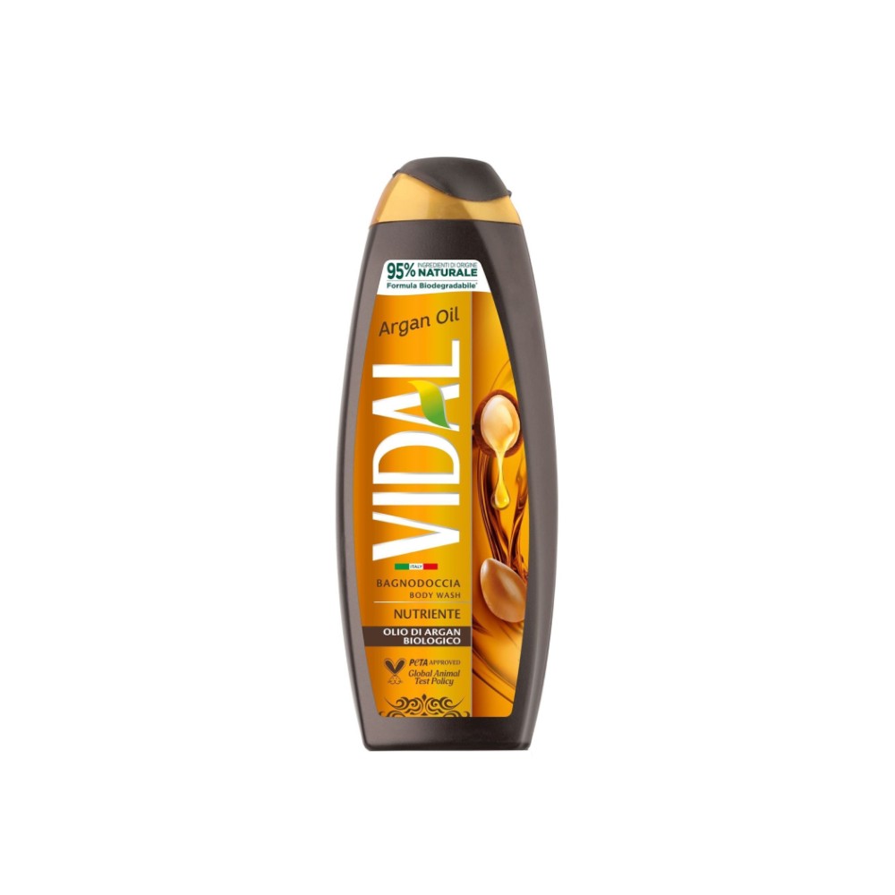 Vidal Argan Oil Bagnodoccia Nutriente Olio Di Argan Biologico 500 Ml 