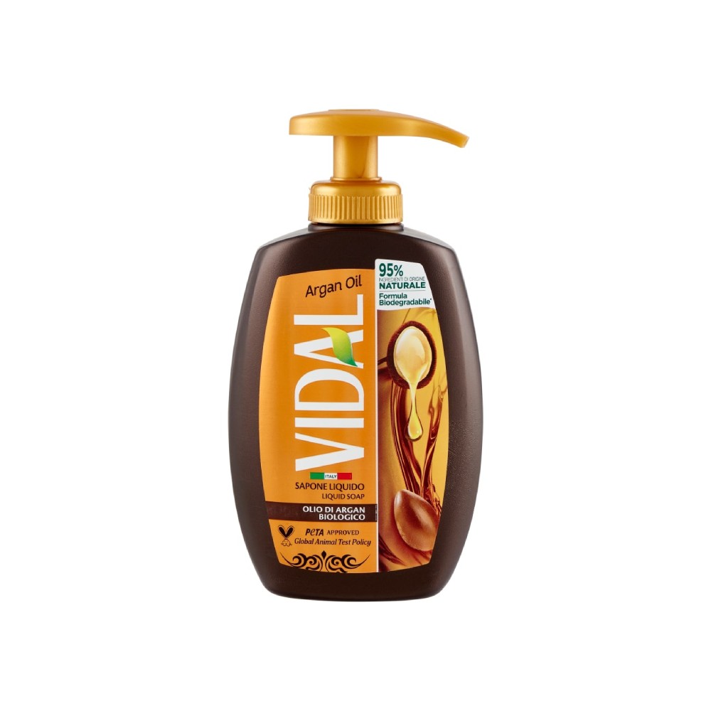 Vidal Argan Oil Sapone Liquido Olio Di Argan Biologico 300 Ml 