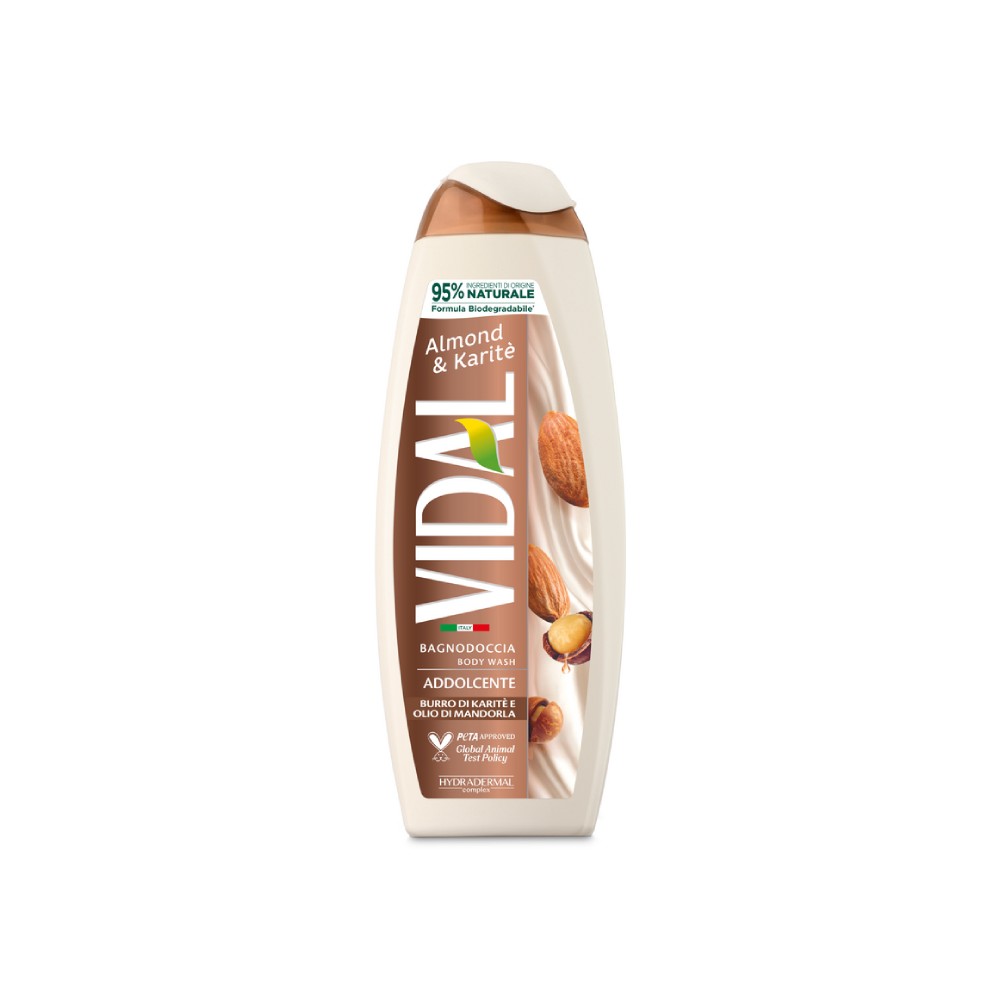 Vidal Bagnodoccia Addolcente Burro Di Karitè E Olio Di Mandorla 500 Ml 