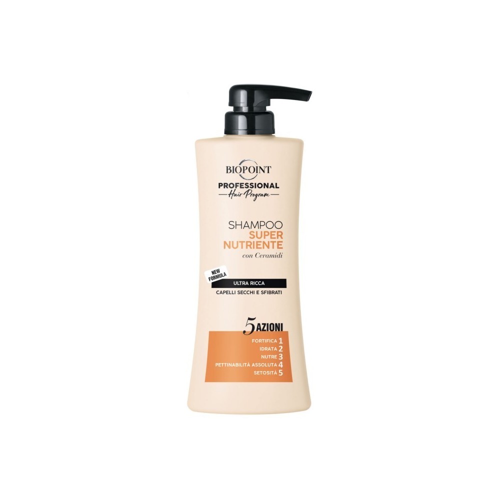Biopoint Linea Super Nutriente Shampoo Capelli Secchi e Sfibrati 400ml 