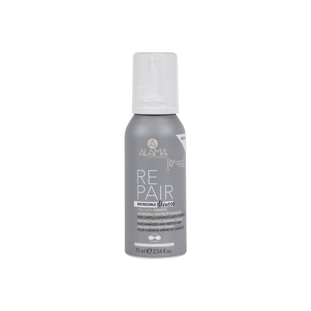 Alama Repair Incredible Mousse Schiuma Ristrutturante Per Capelli Danneggiati 75 ml 