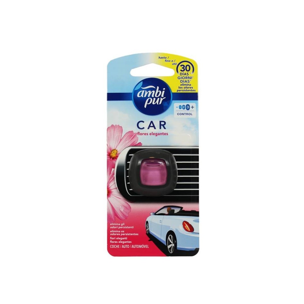 Ambi Pur Car Profumatore Auto Usa E Getta - Fiori Eleganti 