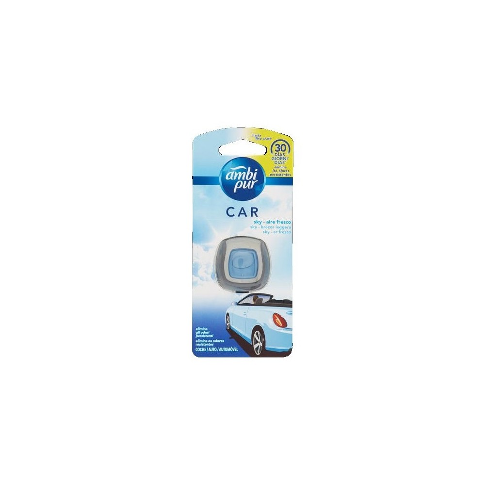 Ambi Pur Car Profumatore Auto Usa E Getta - Sky Brezza Leggera 