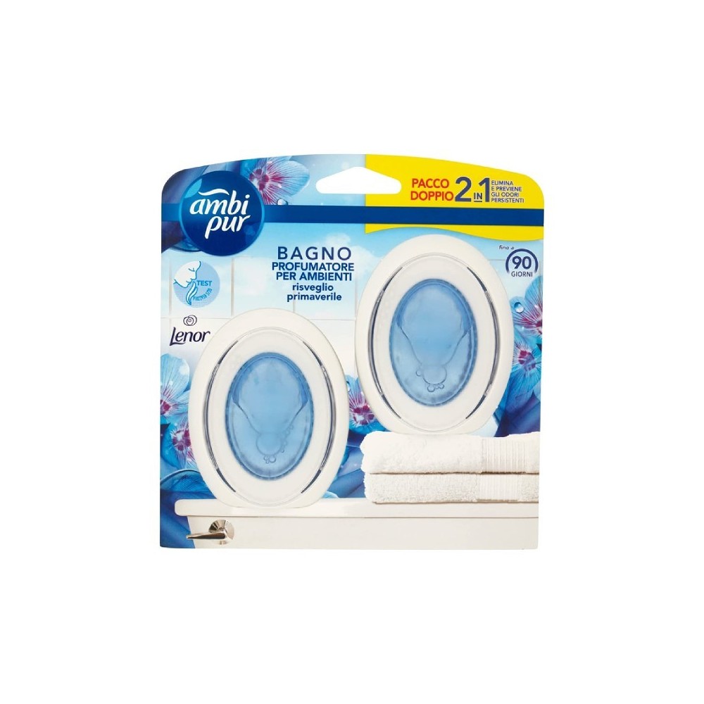 Ambi Pur Profumatore Per Bagno - Risveglio Primaverile 2 pz 