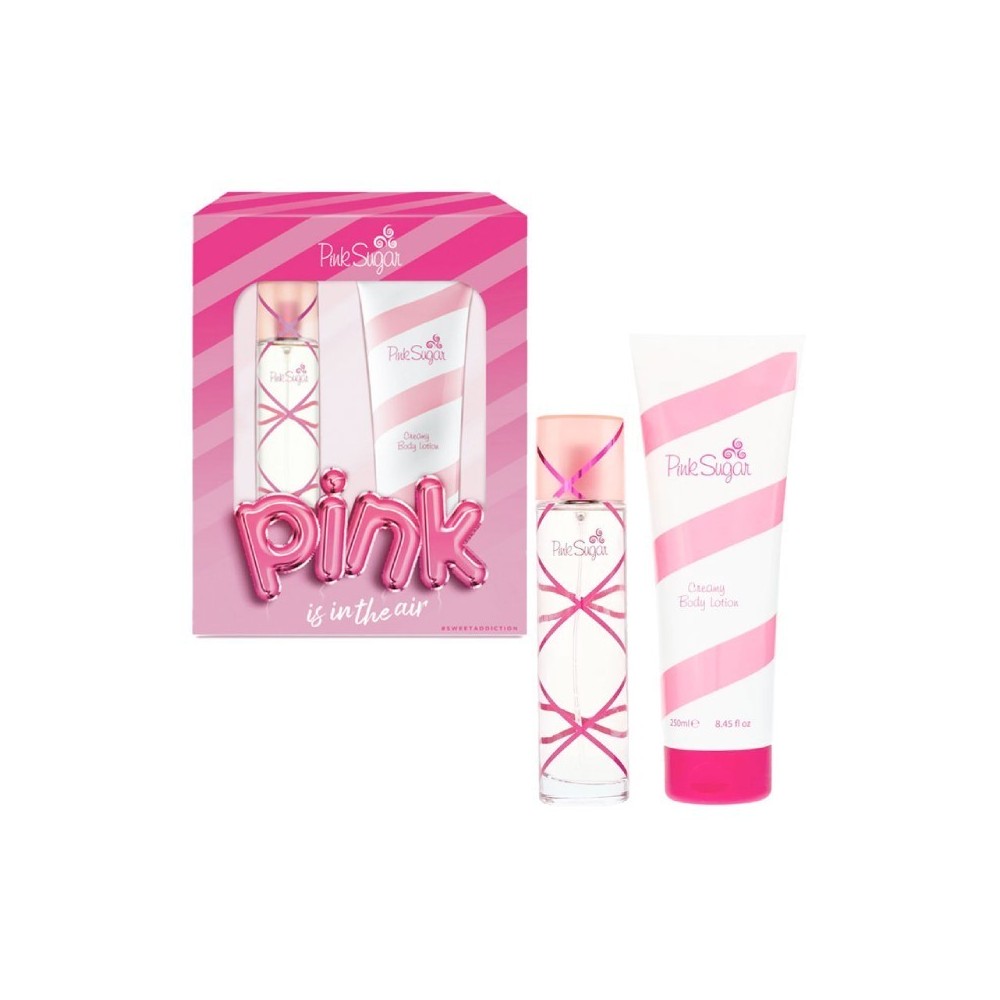 Aquolina Pink Sugar Pink Is In The Air Eau De Toilette 100 ml + Creamy Body Lotion 250 ml Cofanetto 