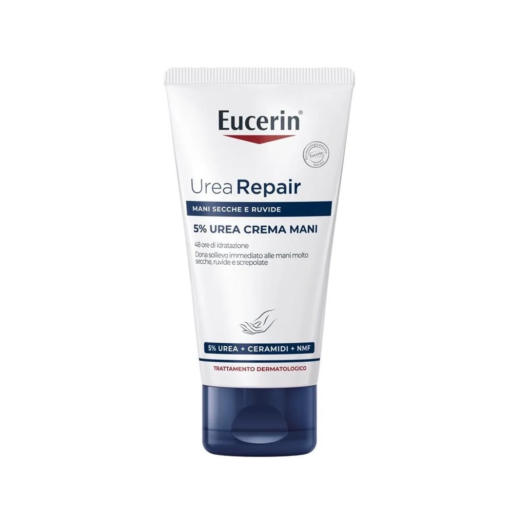 Eucerin UreaRepair Crema Rigenerante Mani 5% Di Urea Per pelle Molto Secca E Ruvida 75 ml 