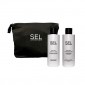 SEL Set Pulizia Viso - Latte Detergente 200 ml + Tonico Esfoliante 200 ml + Pochette