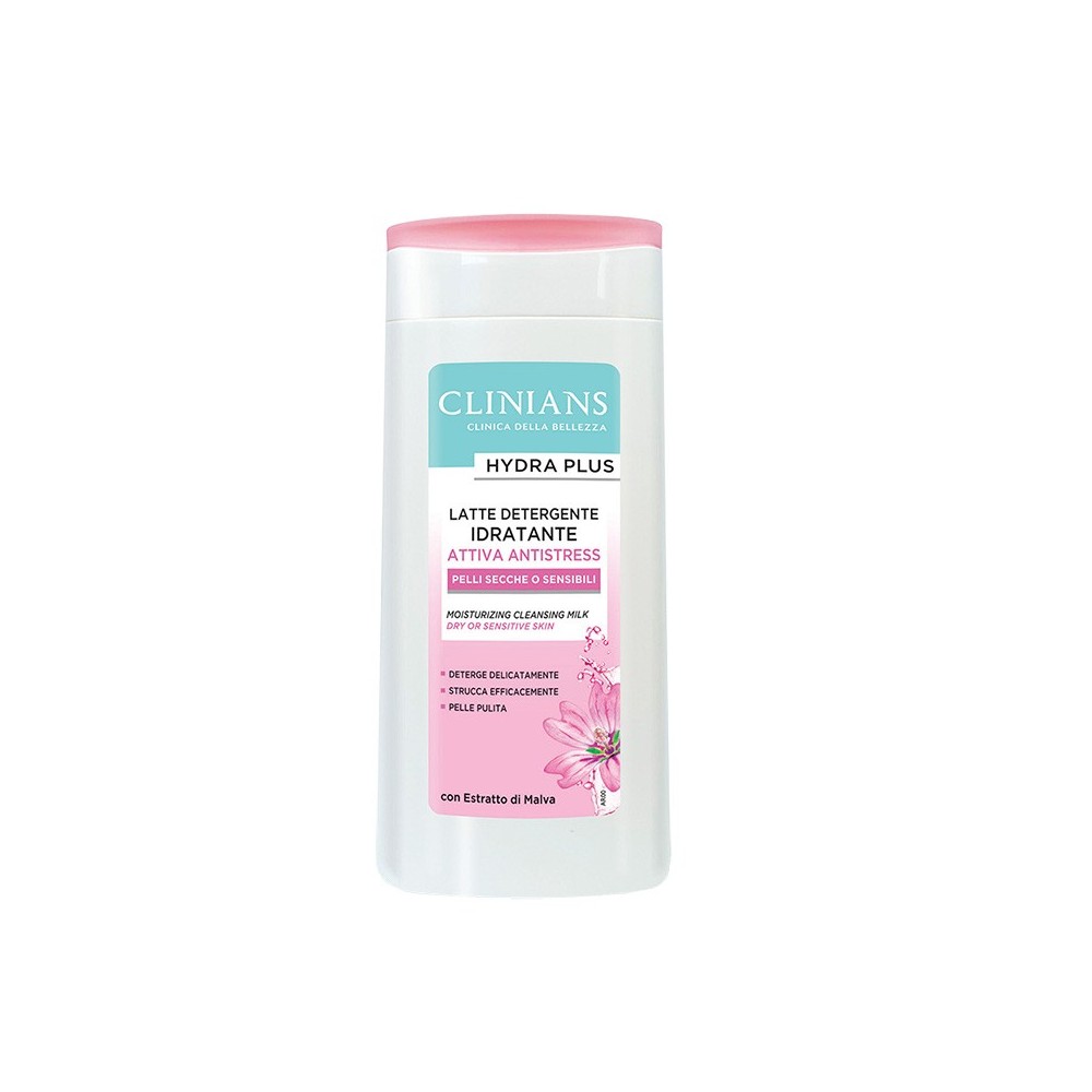 Clinians Hydra Plus Attiva Antistress Latte Detergente Idratante Pelli Secche O Sensibili 200 ml 