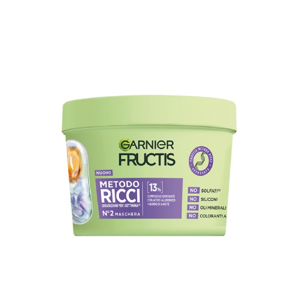 Garnier Fructis Metodo Ricci Maschera Idratazione Profonda 370 ml 