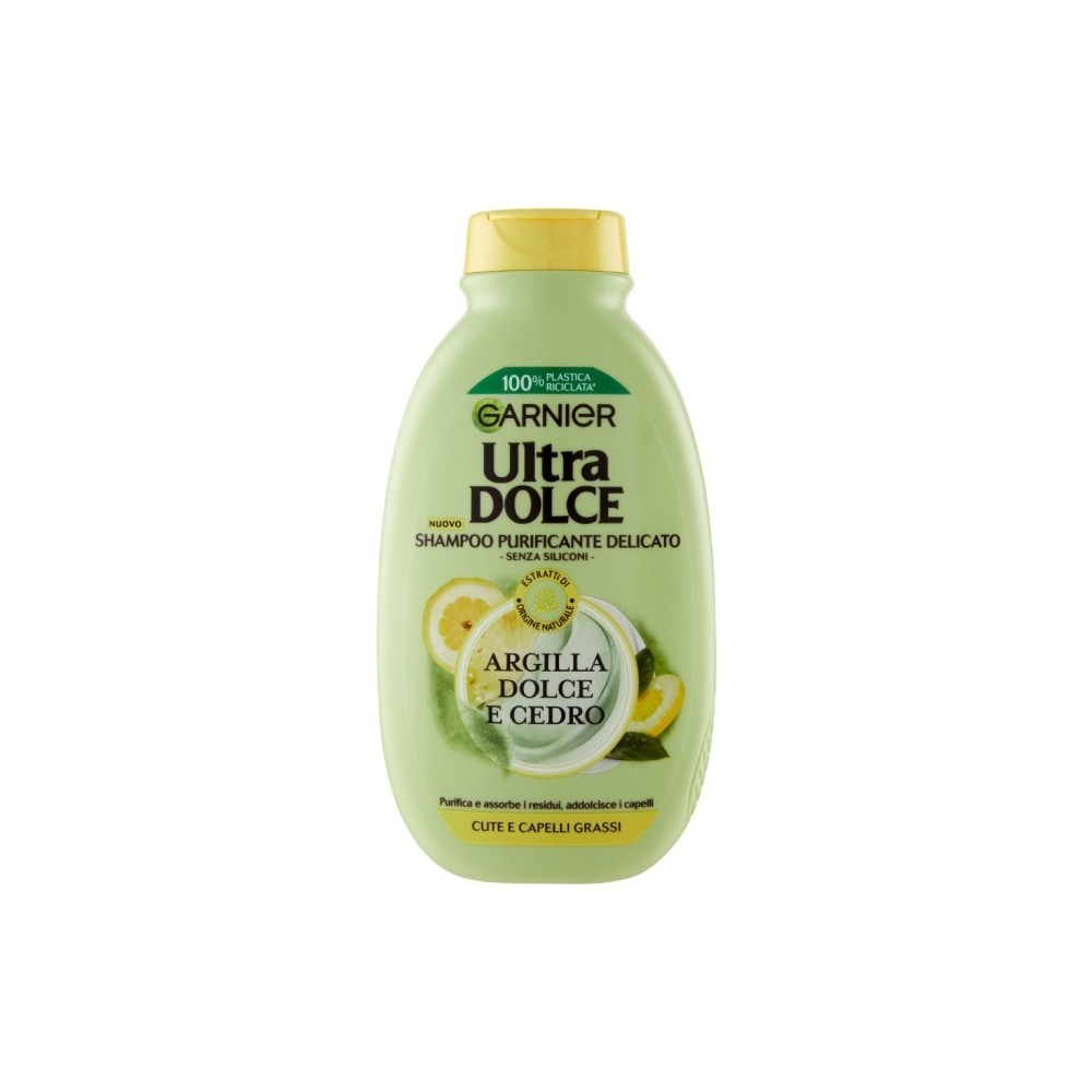 Garnier Ultra Dolce Shampoo Purificante Delicato Argilla Dolce E Cedro 250 ml 