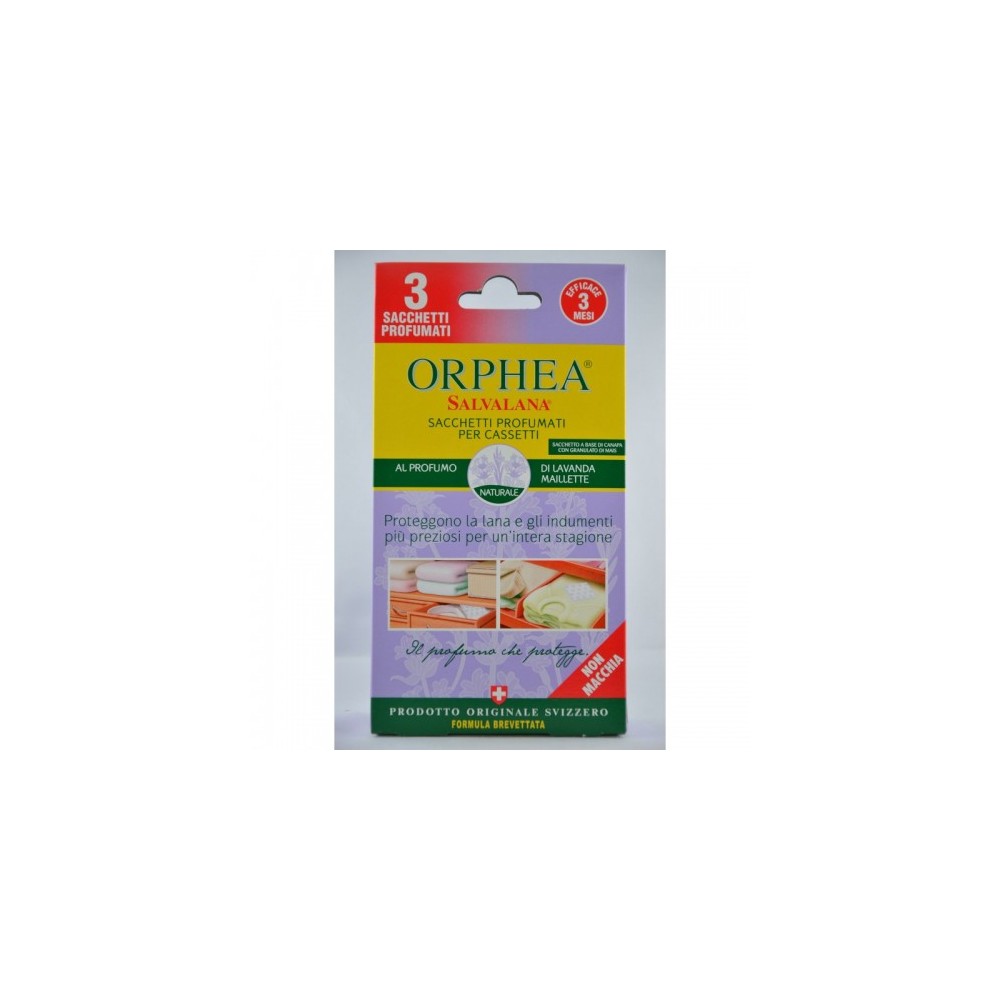 Orphea Salvalana Sacchetti Per Cassetti E Armadi Al Profumo Di Lavanda Maillette 3 Sacchetti 